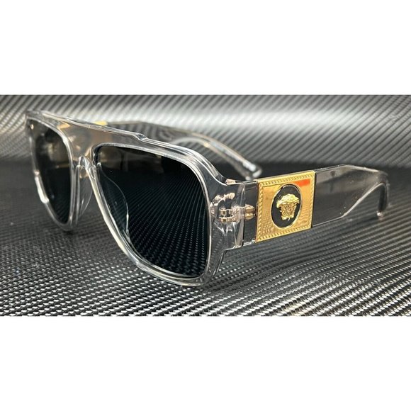 Versace Grey Men's 57mm Sunglasses